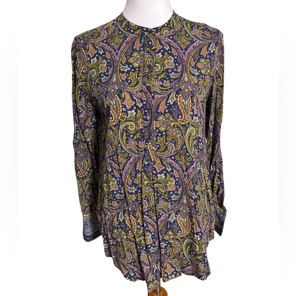 LOFT Paisley Blouse Multicolor